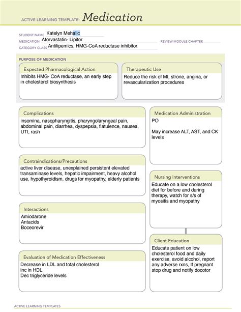 lipitor drug card